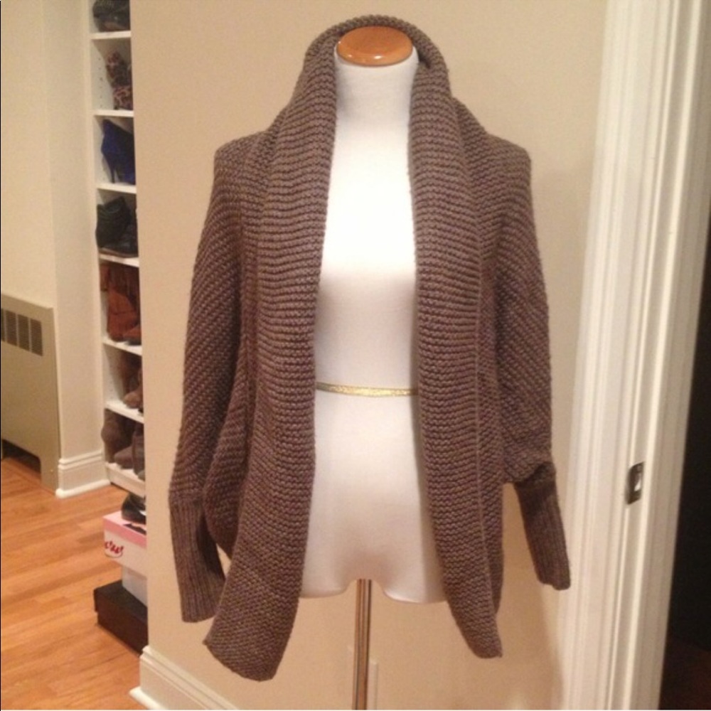 Express dolman Drape cardigan sweater